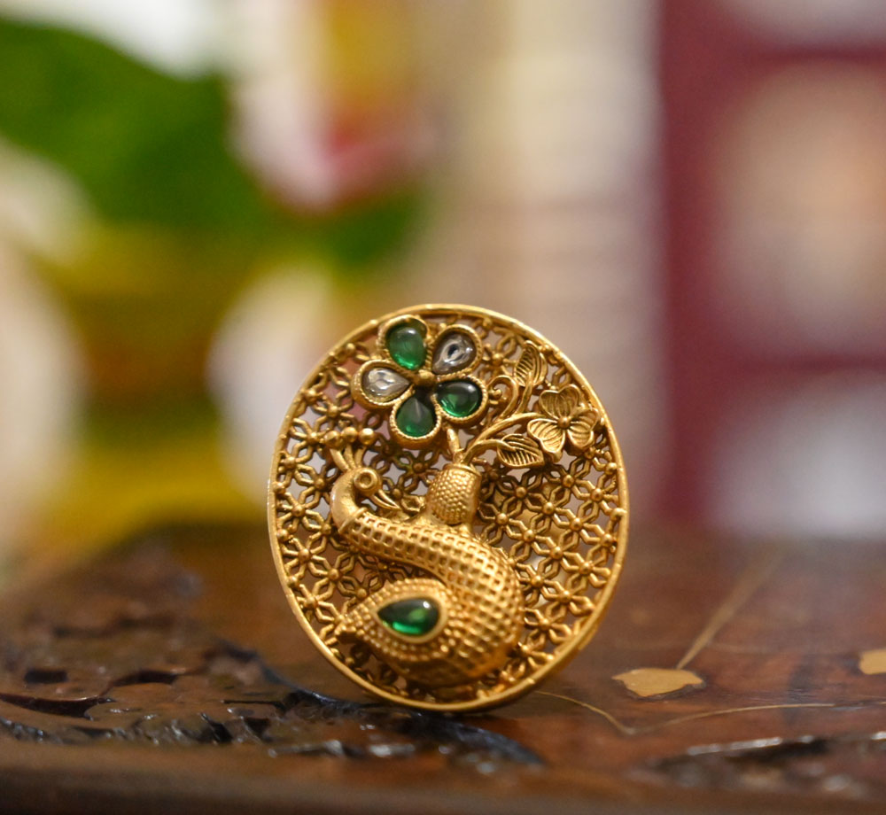 Designer Peacock Nose Pin Piercing Stud Ethnic Jewelry Nose Ring Gold  Plated | eBay