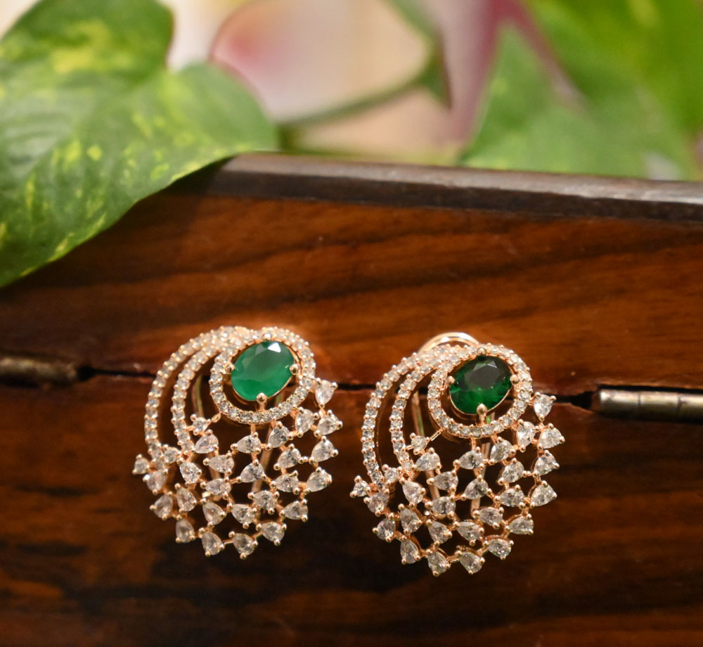 Rectangular Emerald Earrings 1.30Ct Dormilona Sunset Rentangle 99929918522